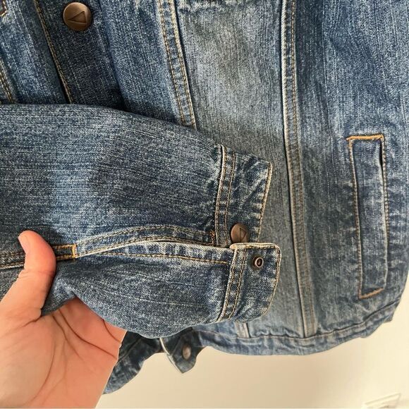 Vintage Medium Wash Zip & Snap Classic Denim Jean Jacket - Picture 6 of 10